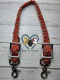 Red & Tan Adjustable Wither Strap