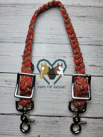 Red & Tan Adjustable Wither Strap