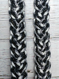Black BLING & Ebony Adjustable Reins