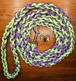 Lime Green & Purple Dog Leash