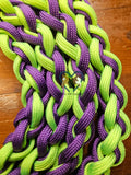 Lime Green & Purple Dog Leash