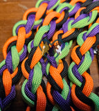 Lime Green, Purple, Orange & Black Dog Leash