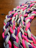 Pink, Purple, Silver & White Dog Leash