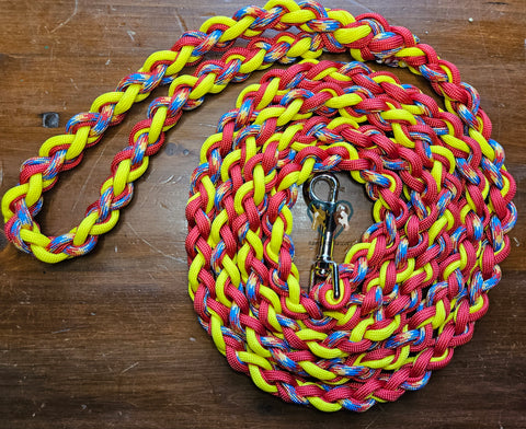 Red, Neon Yellow & GWOT Dog Leash