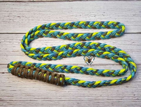 Yellow, Brown & Light Blue Neck Rope