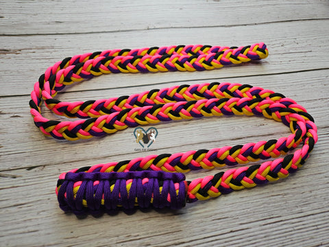Hot Pink, Black, Purple  & Yellow Neck Rope
