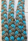 Frostbite & Turquoise Adjustable Riding Reins