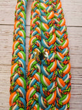 Caleb's Original:  My Party Reins with Green, White, Blue & Orange