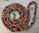 Light Stripes, Red & Black Dog Leash