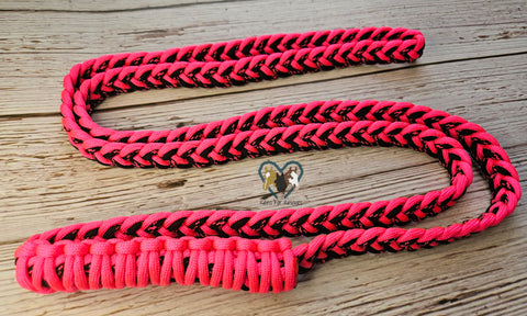 Hot Pink & Black X Neck Rope