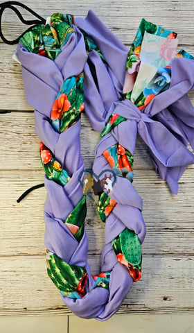Lavender & Cactus Print Tail Bag by Cactus Tails