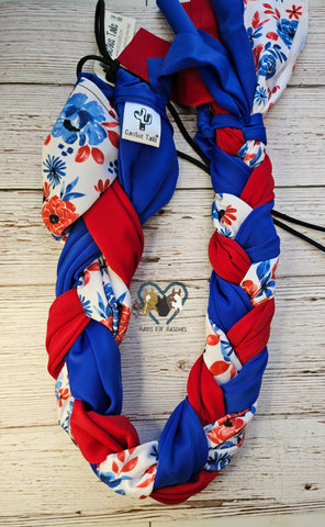 Patriotic Red, White & Blue Print Tail Bag by Cactus Tails