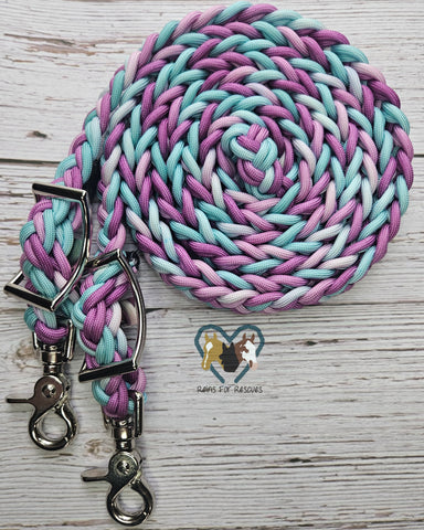 Mermaid Scales Ombre Adjustable Riding Reins