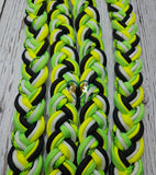 Lime Green, Yellow, White & Black Adjustable Riding Reins