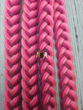 Hot & Rose Pink & Fuchsia Adjustable Riding Reins