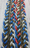 Red, White & Blue Patriotic Ombre & Camo Adjustable Riding Reins