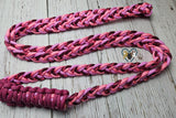 Rose Pink, Lilac, Black with Hot Pink X Neck Rope