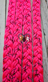 Hot Pink & Black X Neck Rope