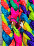 Neon Rainbow Fringe Neck Rope