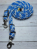 Caleb's Original:  Don't Be Blue Adjustable Riding Reins