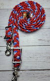 Royal Mountain & Red Adjustable Riding Reins