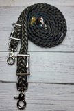 Forest Camo with Black Adjustable Riding Reins