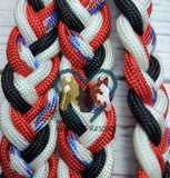 Red, White, Blue & Black Neck Rope