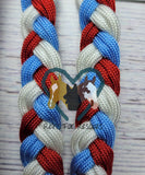 Red, White & Baby Blue Neck Rope