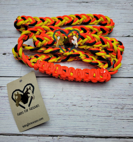 Orange, Yellow & Black Patterned Neck Rope