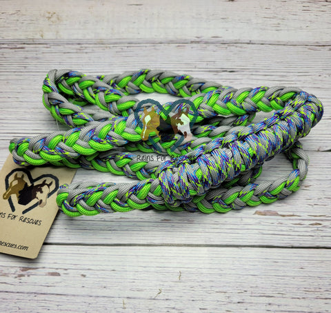 Zombie Dawn with Gray, Purple & Lime Green Neck Rope