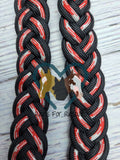 Strawberry Fields & Black Adjustable Riding Reins