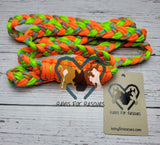 Neon Orange & Green Camo Neck Rope