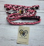 Pink Camo, White & Black Neck Rope