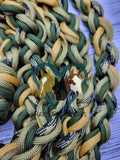 Goldenrod, Forest Green, Gold & Gold & Black Checkered Lead Rope