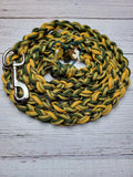 Goldenrod, Forest Green, Gold & Gold & Black Checkered Lead Rope