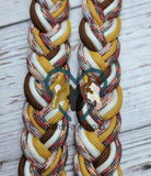 Maple Camo, Brown, White & Sand Adjustable Riding Reins