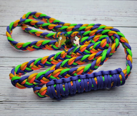 Rockstar with Royal Blue, Gold, Green & Orange Neck Rope