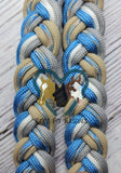 Baby Blue, Tan & Carolina Beach Adjustable Riding Reins