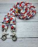 Liberty with Red, White & Blue Adjustable Riding Reins