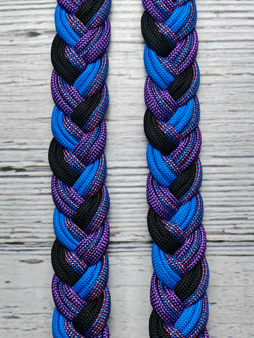 Caleb's Original:  "Purple Haze" Adjustable Reins