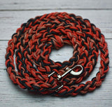 Rust, Rust Diamonds with Black Lead Rope