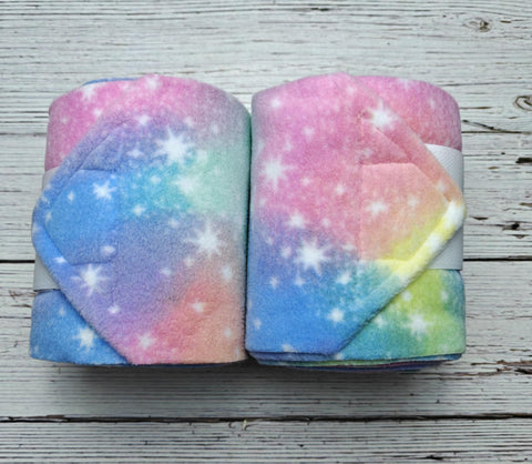 Pastel Rainbow & Stars Polo Wraps
