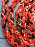 Orange, Black & White Lead Rope