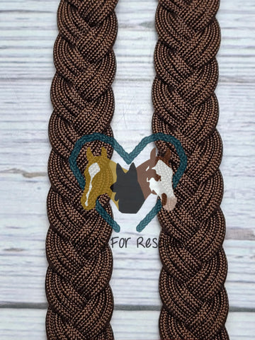 6 foot Walnut Adjustable Riding Reins