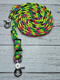 7.75 Foot Neon Rainbow Adjustable Reins