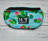Cactus Flower Saddle Pouch
