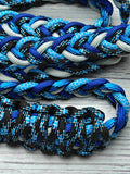 Royal Blue, Silver, Light Blue Camo & Lightening Neck Rope