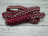 Burgundy & Clear BLING Neck Rope