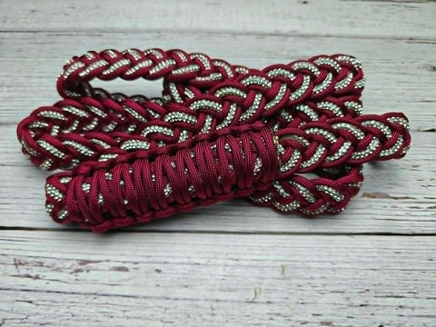Burgundy & Clear BLING Neck Rope