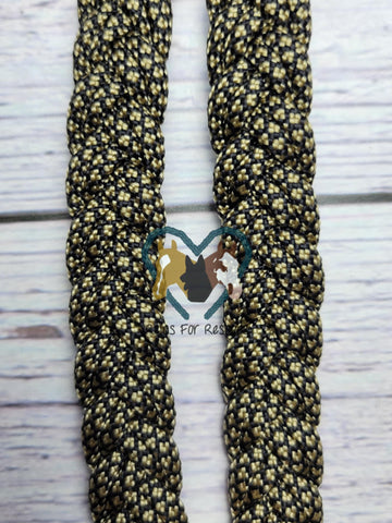 Gold Diamonds Adjustable Riding Reins